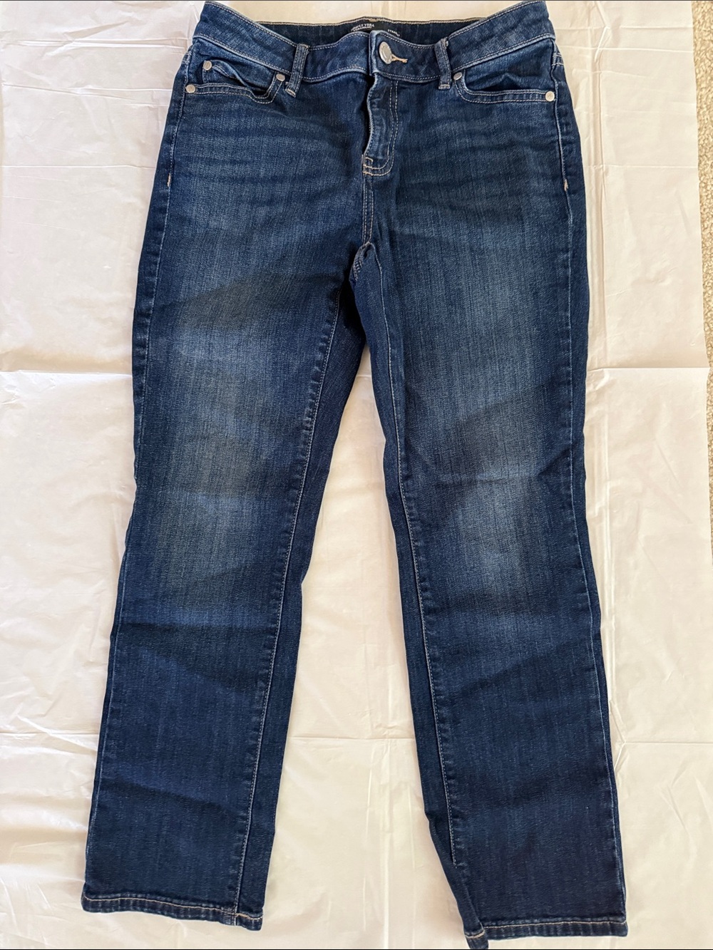 Simply Vera Vera Wang Dark Blue Straight-Leg Jeans